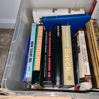 LOT:272: Large Selection of Books on the Atrocities of the Holocaust and the Jewish Culture