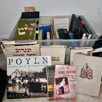 LOT:272: Large Selection of Books on the Atrocities of the Holocaust and the Jewish Culture