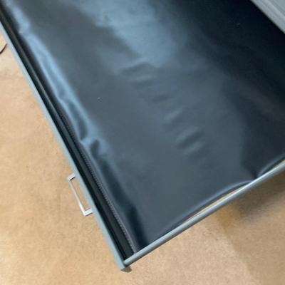 LOT:274: Set of 2 Stacked Mayline Steel 5-Drawer Flat Filing Cabinets with Removable Top