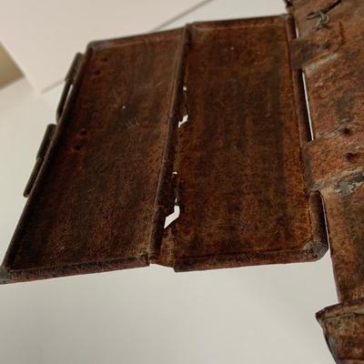 LOT:275: Antique Metal and Glass Candle Lantern