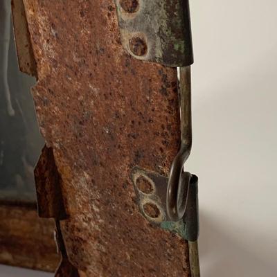 LOT:275: Antique Metal and Glass Candle Lantern