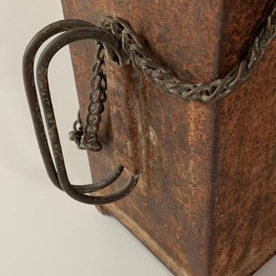 LOT:275: Antique Metal and Glass Candle Lantern