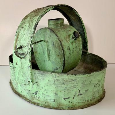 LOT:276: Vintage/Antique Metal Oil Burning "Eternal Flame"