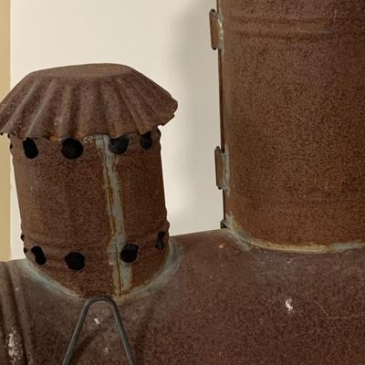 LOT:277: Vintage/Antique Glass and Metal Chanukah Lamp