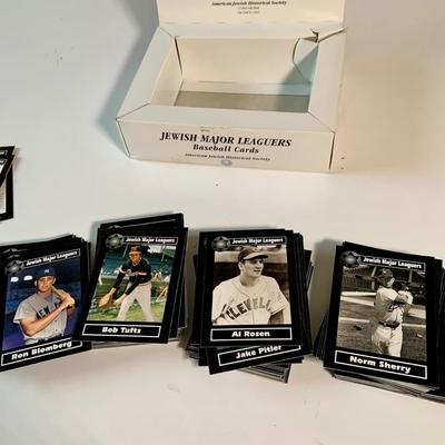 LOT:280: Box of Jewish Major Leager Baseball Cards
