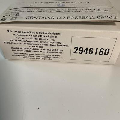 LOT:280: Box of Jewish Major Leager Baseball Cards