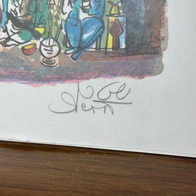 LOT 380: 4 Signed Prints by Josie Stern