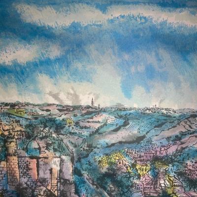 LOT 380: 4 Signed Prints by Josie Stern