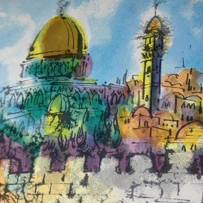 LOT 380: 4 Signed Prints by Josie Stern