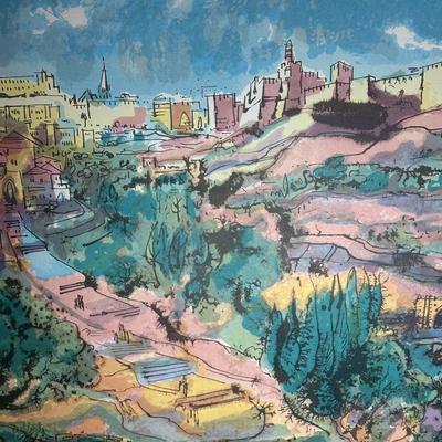 LOT 380: 4 Signed Prints by Josie Stern