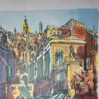 LOT 380: 4 Signed Prints by Josie Stern