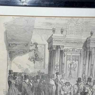 LOT 382: Western Synagogue Print & More