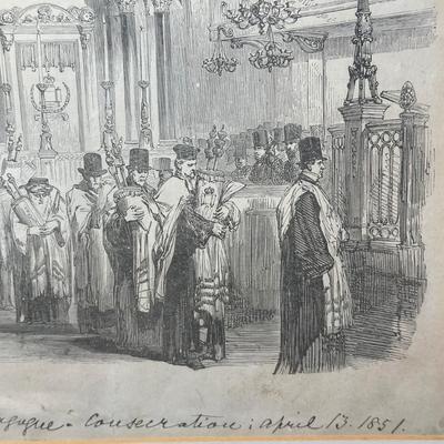 LOT 382: Western Synagogue Print & More
