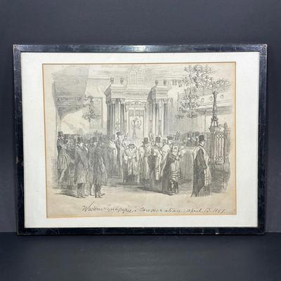 LOT 382: Western Synagogue Print & More