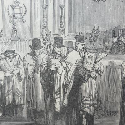 LOT 382: Western Synagogue Print & More