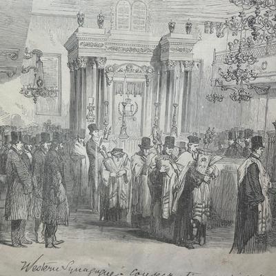 LOT 382: Western Synagogue Print & More