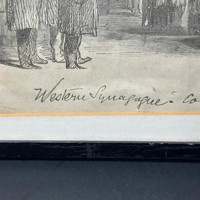 LOT 382: Western Synagogue Print & More