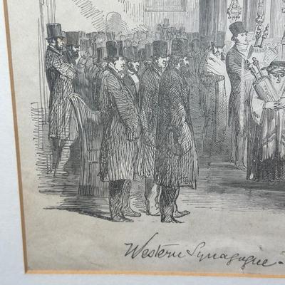 LOT 382: Western Synagogue Print & More