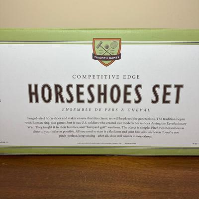 LOT 383: Restoration Hardware Horseshoe Set New in Box