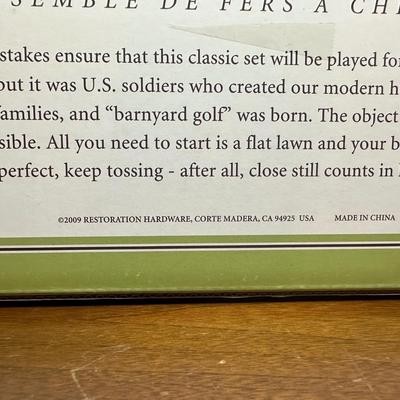 LOT 383: Restoration Hardware Horseshoe Set New in Box