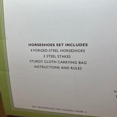 LOT 383: Restoration Hardware Horseshoe Set New in Box