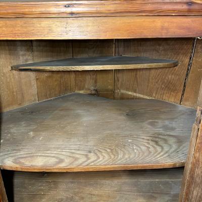 LOT 386 Antique Corner Cabinet