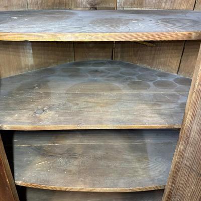 LOT 386 Antique Corner Cabinet