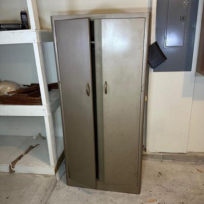 LOT 387: 2 Two Door Steel Cabinets