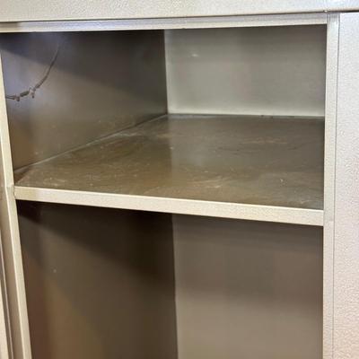 LOT 387: 2 Two Door Steel Cabinets