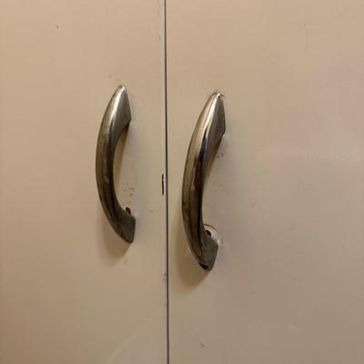 LOT 387: 2 Two Door Steel Cabinets