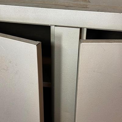 LOT 387: 2 Two Door Steel Cabinets