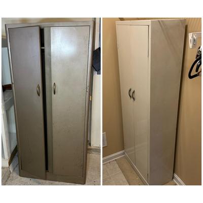 LOT 387: 2 Two Door Steel Cabinets
