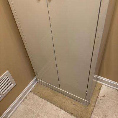 LOT 387: 2 Two Door Steel Cabinets