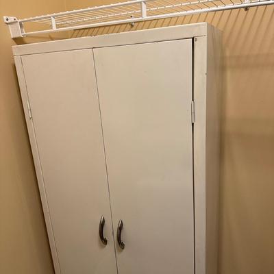 LOT 387: 2 Two Door Steel Cabinets