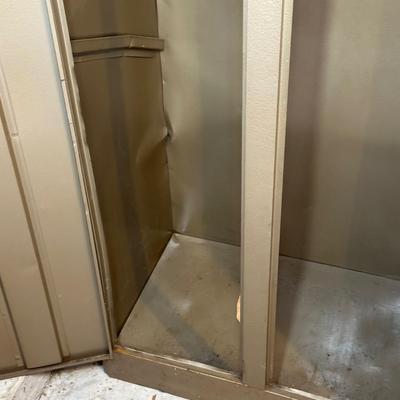 LOT 387: 2 Two Door Steel Cabinets