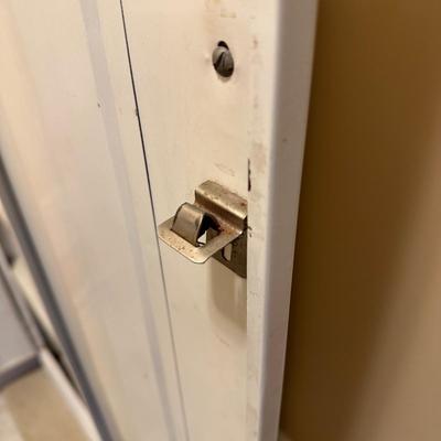 LOT 387: 2 Two Door Steel Cabinets