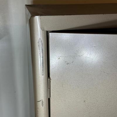 LOT 387: 2 Two Door Steel Cabinets