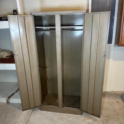 LOT 387: 2 Two Door Steel Cabinets