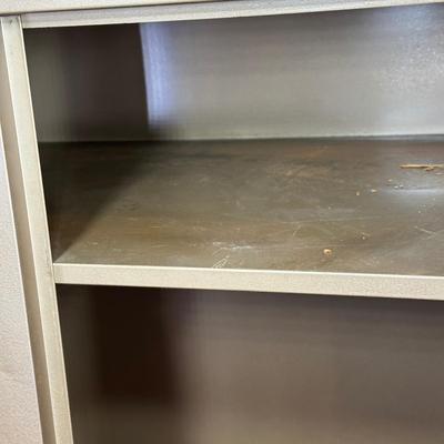 LOT 387: 2 Two Door Steel Cabinets