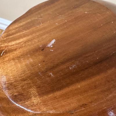 LOT 388: Vintage Scalloped Salad Bowl Set w/ Glass Oil & Vinegar Cruet & More