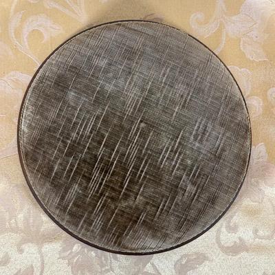 LOT 389: Vintage Towel Rack Mirror & Footstool