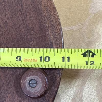 LOT 389: Vintage Towel Rack Mirror & Footstool