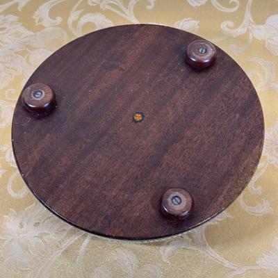 LOT 389: Vintage Towel Rack Mirror & Footstool