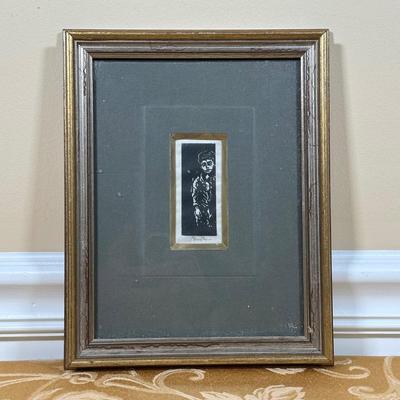 LOT 390: 4 Vintage Woodblock Prints Signed by Artist