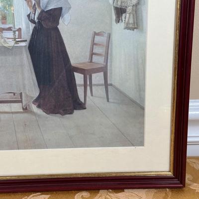 LOT 391: 2 Framed Prints by Isador Kaufmann