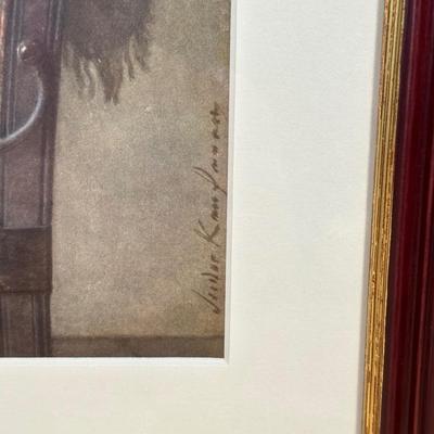 LOT 391: 2 Framed Prints by Isador Kaufmann