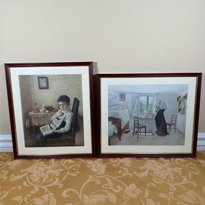 LOT 391: 2 Framed Prints by Isador Kaufmann