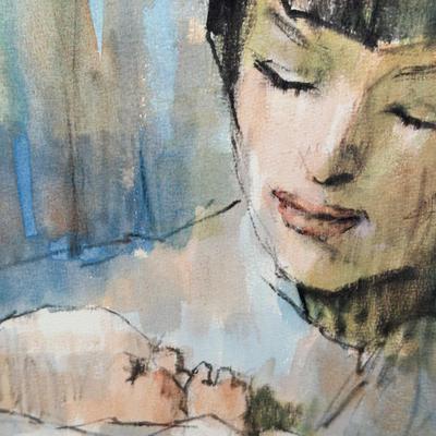 LOT 392: Cortland Butterfield Watercolor Signed Painting & Signed Watercolor Painting