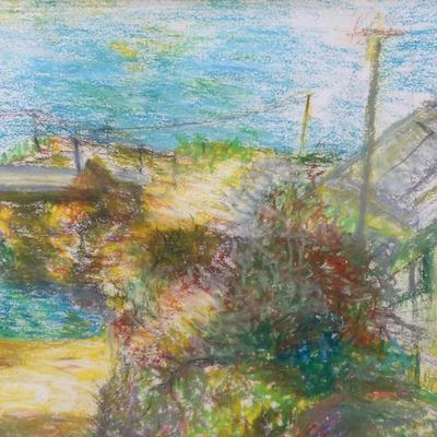 LOT 392: Cortland Butterfield Watercolor Signed Painting & Signed Watercolor Painting