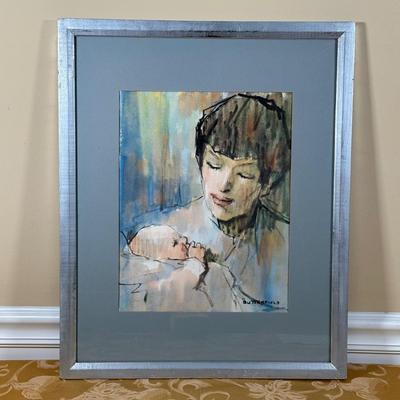 LOT 392: Cortland Butterfield Watercolor Signed Painting & Signed Watercolor Painting